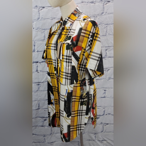 NWT Burberry Women's Shirt Button Up Dress Shirt Check Fieldfare 6 US - Picture 8 of 16